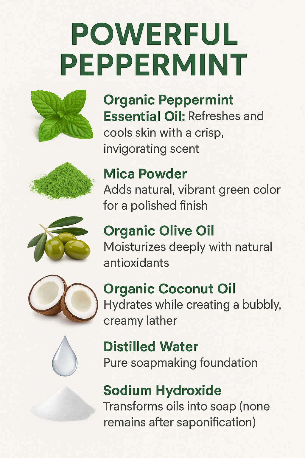 Powerful Peppermint Organic Bar Soap Pack