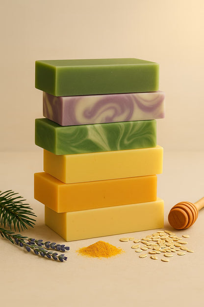 Organic 6 Bar Soap Variety Pack