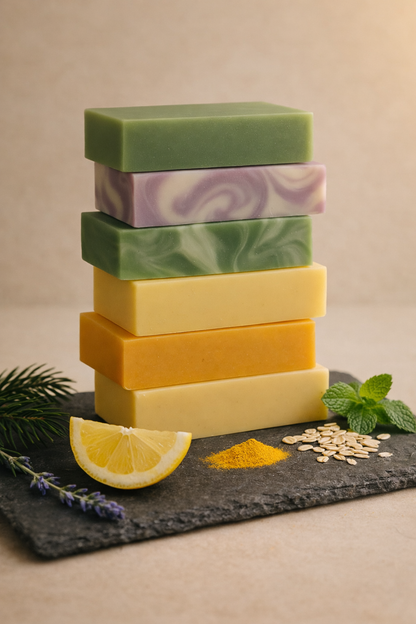 Organic 6 Bar Soap Variety Pack