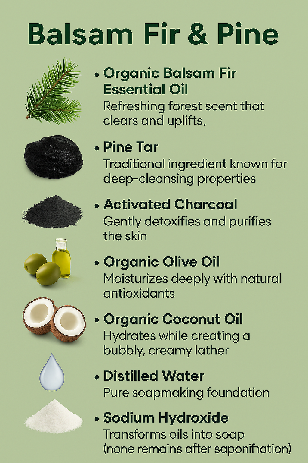 Balsam Fir and Pine Organic Bar Soap Pack