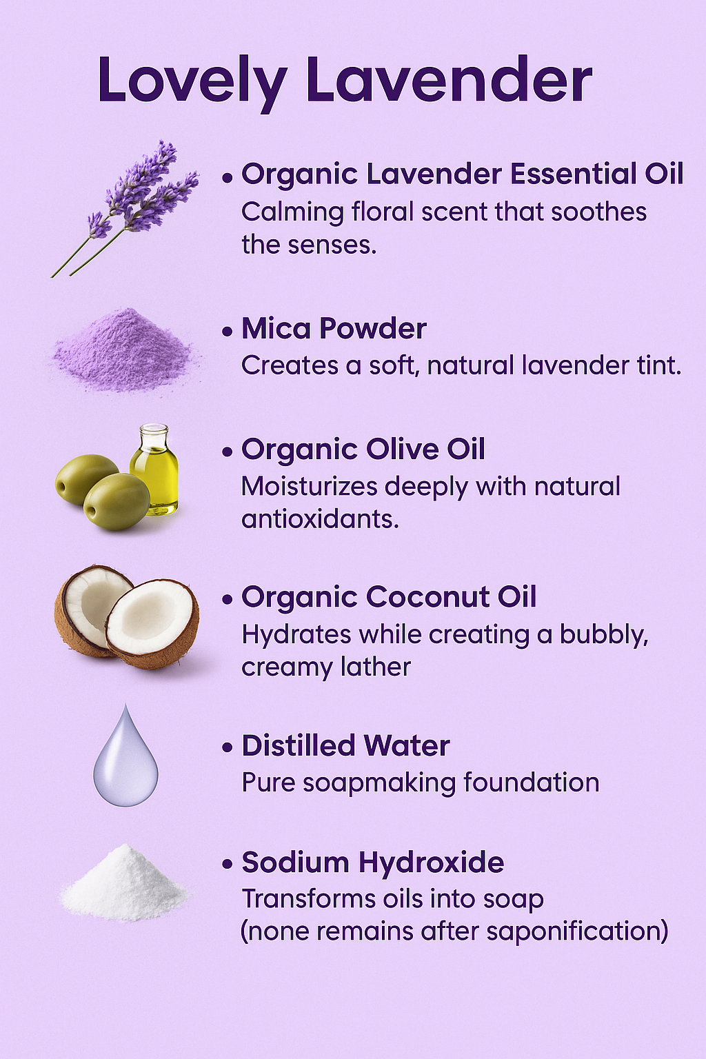 Lovely Lavender Organic Bar Soap Pack