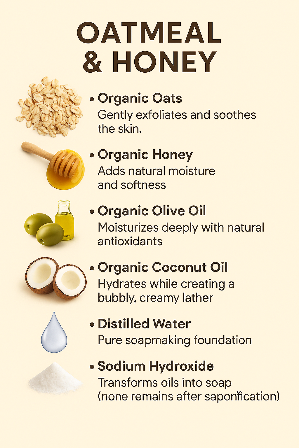 Oatmeal and Honey Organic Bar Soap Pack
