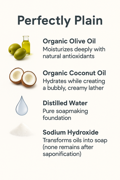 Perfectly Plain Organic Bar Soap Pack